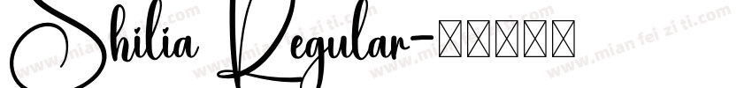 Shilia Regular字体转换